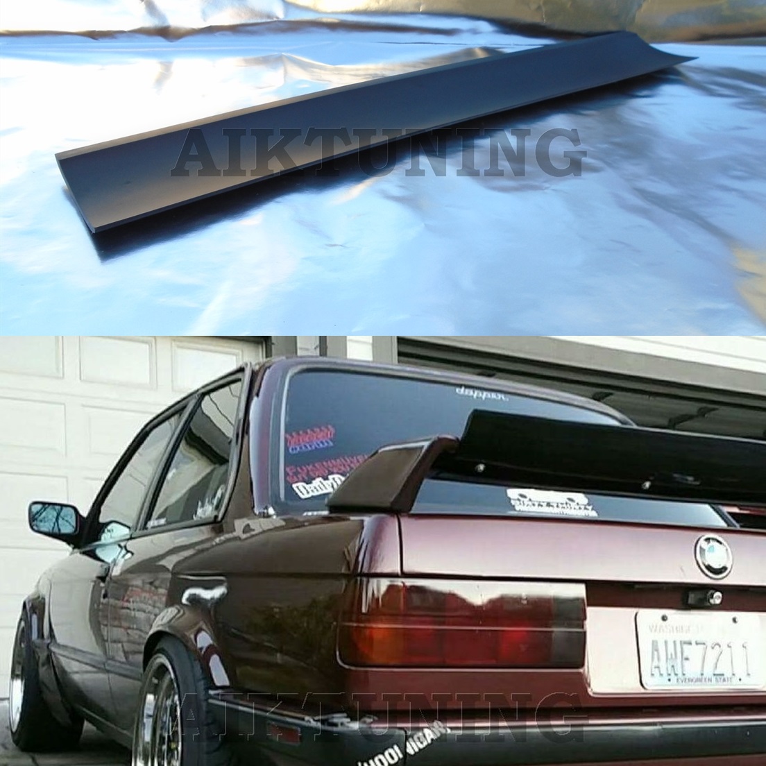 Universal JDM drift guerney flap trunk spoiler wing flap ducktail lip